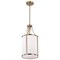 Nuvo Easton 1-Light Pendant - Burnished Brass Finish - White Linen Shade 60/7961 - alternate 5